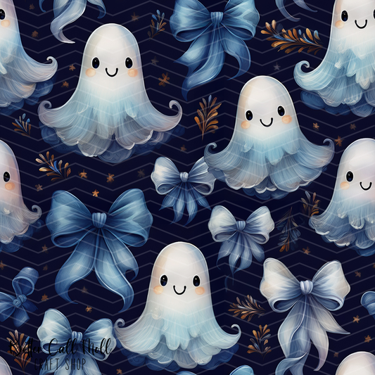 Ghosts 2 Digital Seamless Pattern