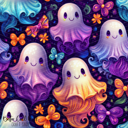 Ghosts 3 Digital Seamless Pattern