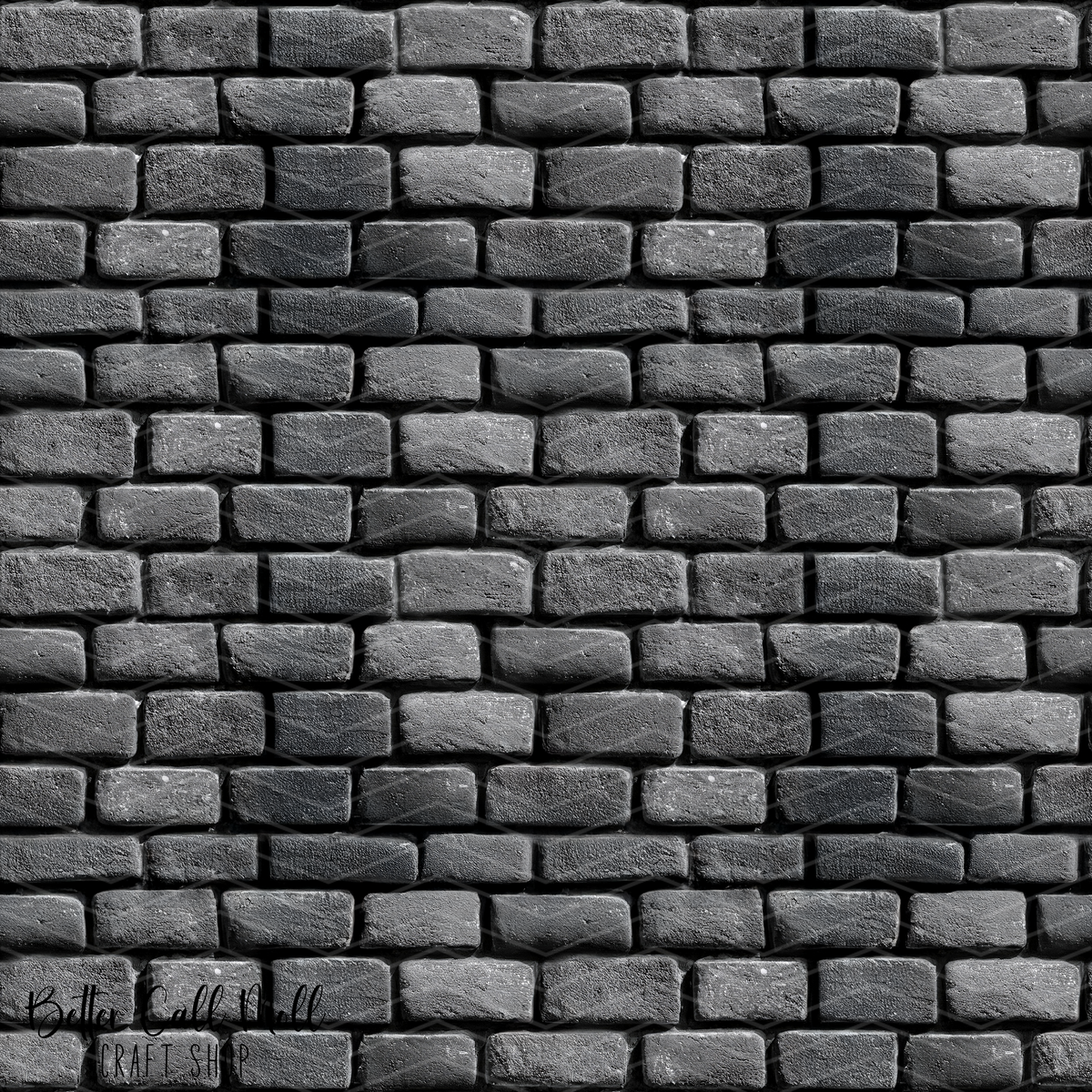 Grey Multi Brick Pattern Gray Brick Wall Digital Seamless Pattern – Better Call Moll Craft Shop
