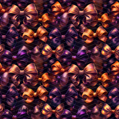 Halloween Bows 1 Digital Seamless Pattern
