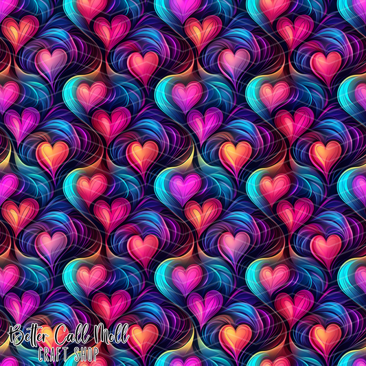 Hearts 1 Digital Seamless Pattern