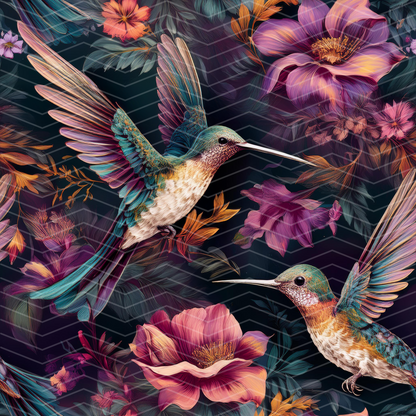 Hummingbird 1 Digital Seamless Pattern