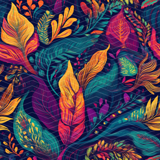 Jungle Leaves 3 Digital Seamless Pattern