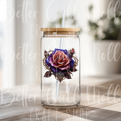 D163 - Colorful Rose UV DTF Decal