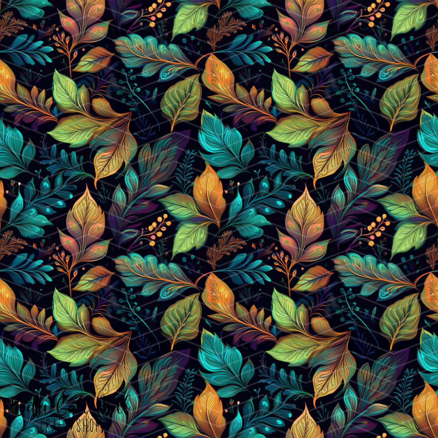 Leaves 2 Digital Seamless Pattern