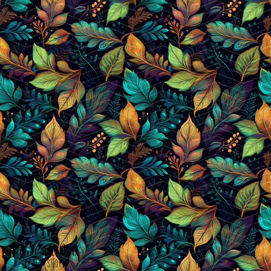 Leaves 2 Digital Seamless Pattern