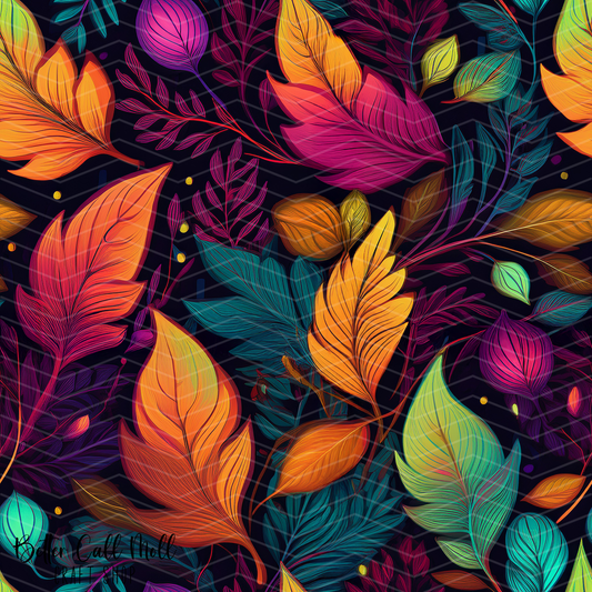 Leaves 3 Digital Seamless Pattern