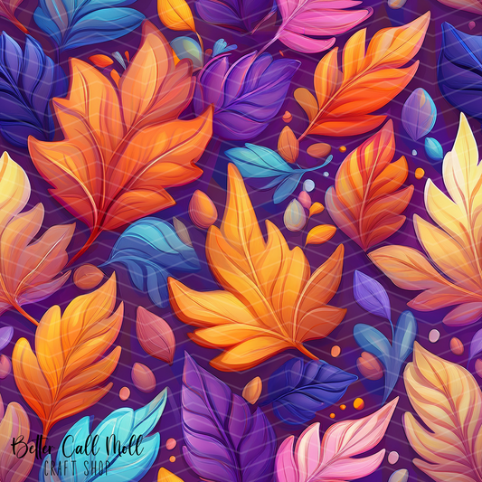 Leaves 5 Digital Seamless Pattern