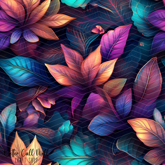 Leaves 6 Digital Seamless Pattern