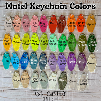 Motel Keychain Blank