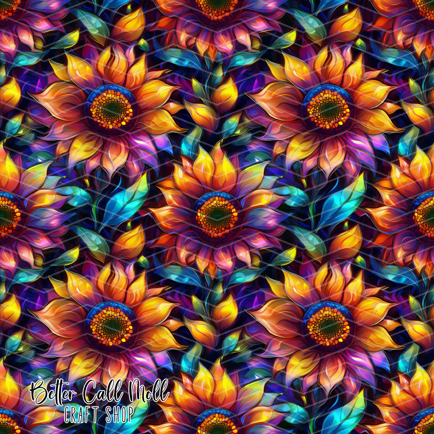 Neon Sunflower Dream 1 Printed Vinyl