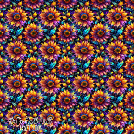 Neon Sunflower Dream 2 Printed Vinyl