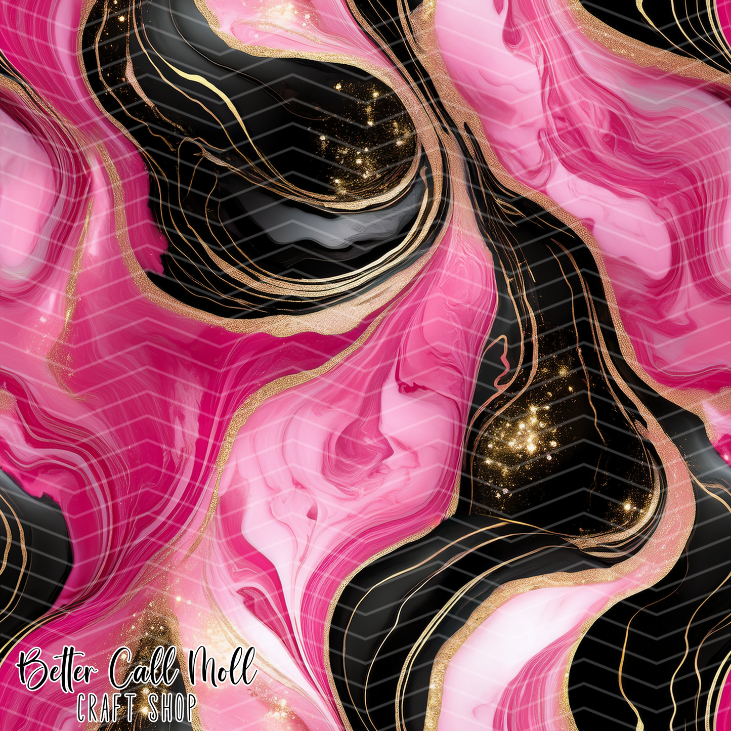 Pink Black and Gold Marble Digital Seamless Pattern