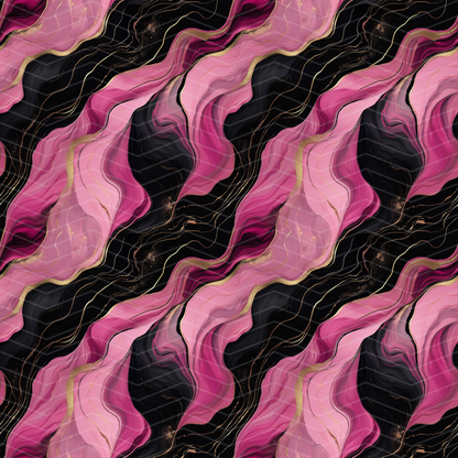 Pink, Black and Gold Marble 1 Digital Seamless Pattern