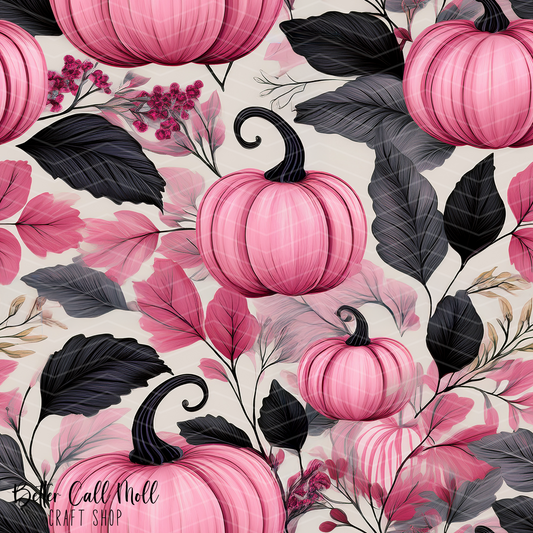 Pink Fall Vibes 2 Digital Seamless Pattern