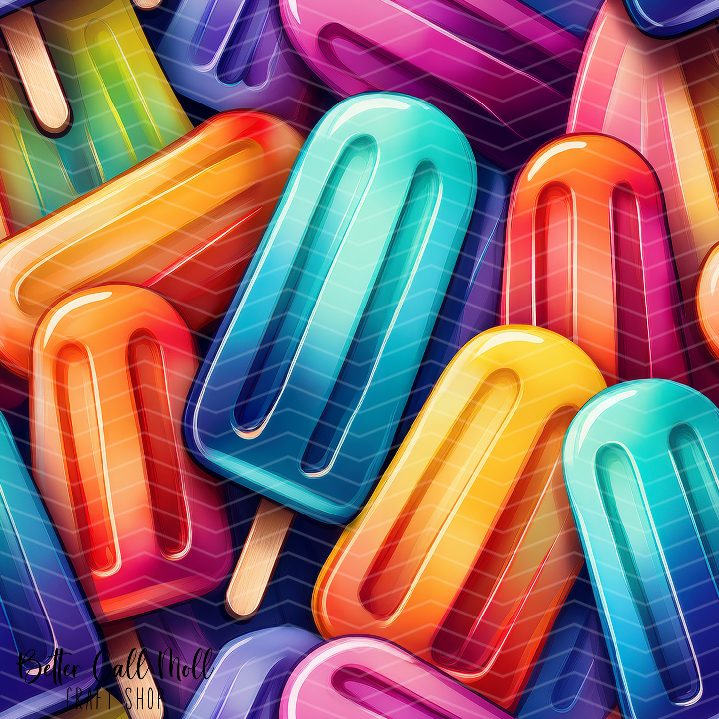 Popsicles 1 Digital Seamless Pattern