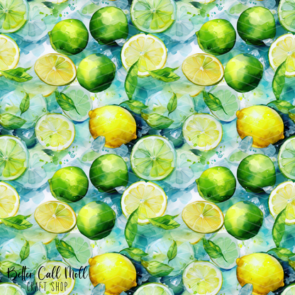 Refreshing Citrus 1 Digital Seamless Pattern