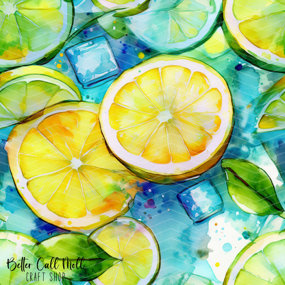 Refreshing Citrus 2 Digital Seamless Pattern