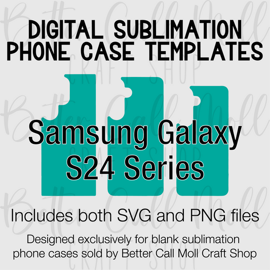 Templates For Sublimation Blank Samsung S24 Series Cases | Digital Download