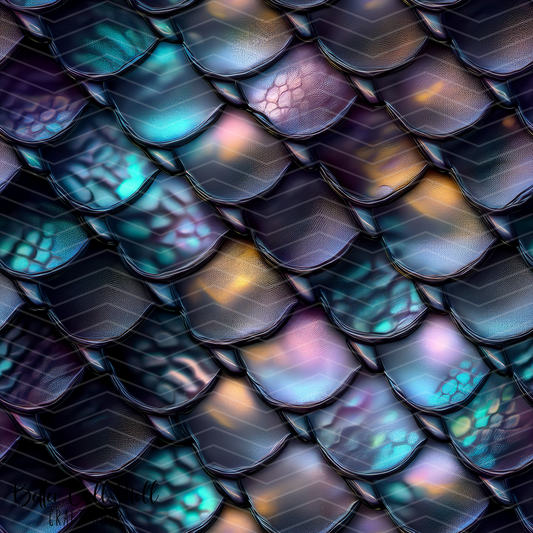 Scales Digital Seamless Pattern
