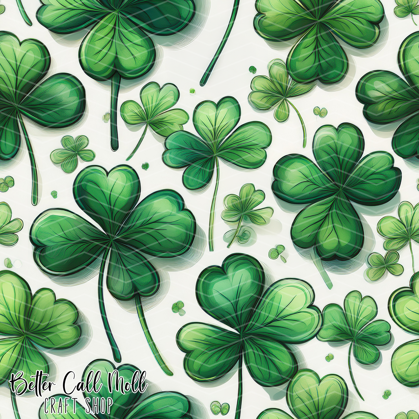 Shamrocks 2 Digital Seamless Pattern