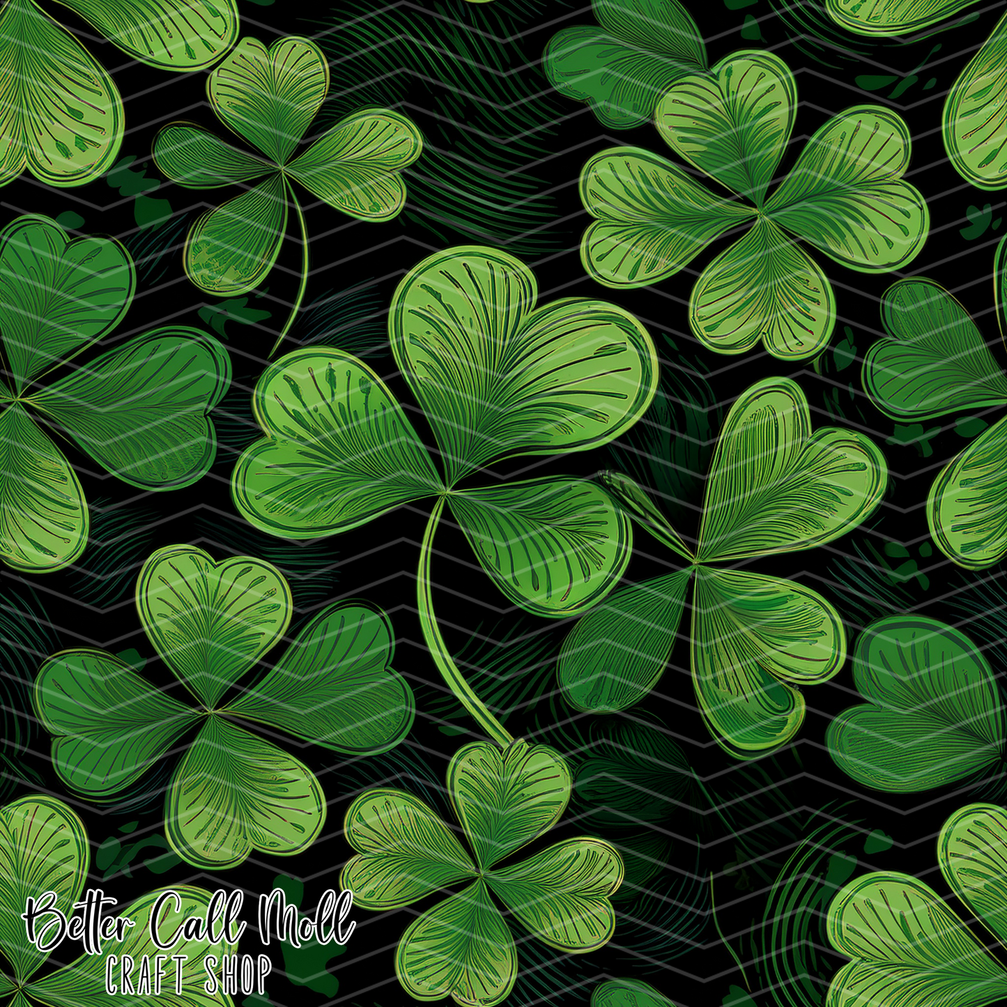 Shamrocks 3 Digital Seamless Pattern