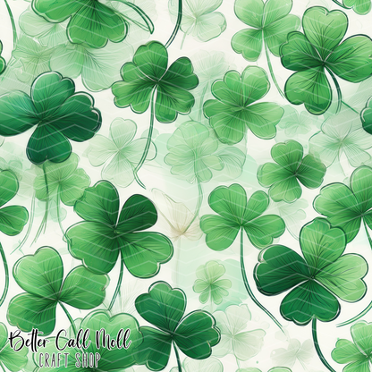 Shamrocks 4 Digital Seamless Pattern