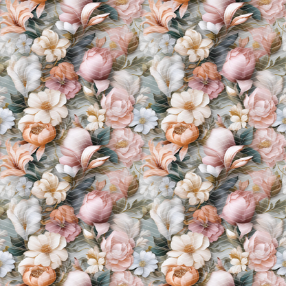 Spring Florals 1 Digital Seamless Pattern