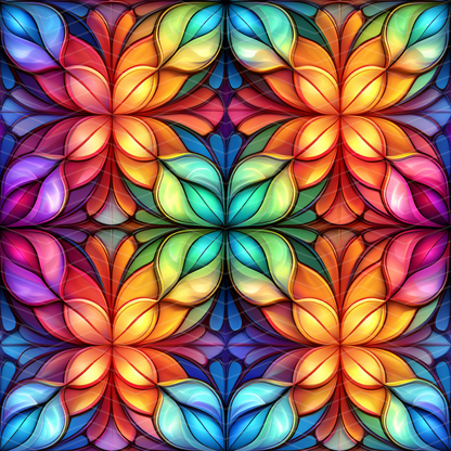 Stained Glass 1 Digital Seamless Pattern