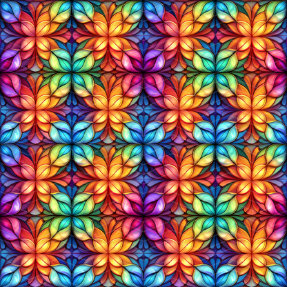 Stained Glass 1 Digital Seamless Pattern