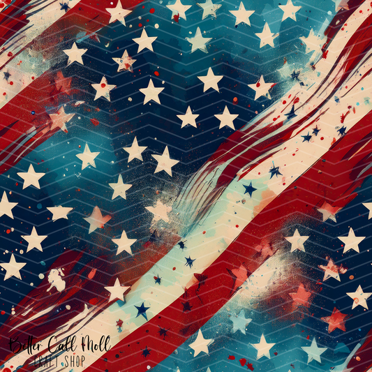 Stars and Stripes 3 Digital Seamless Pattern