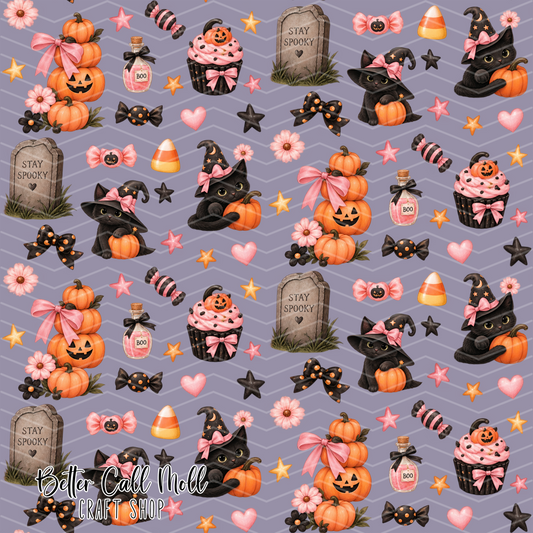 Stay Spooky Digital Seamless Pattern
