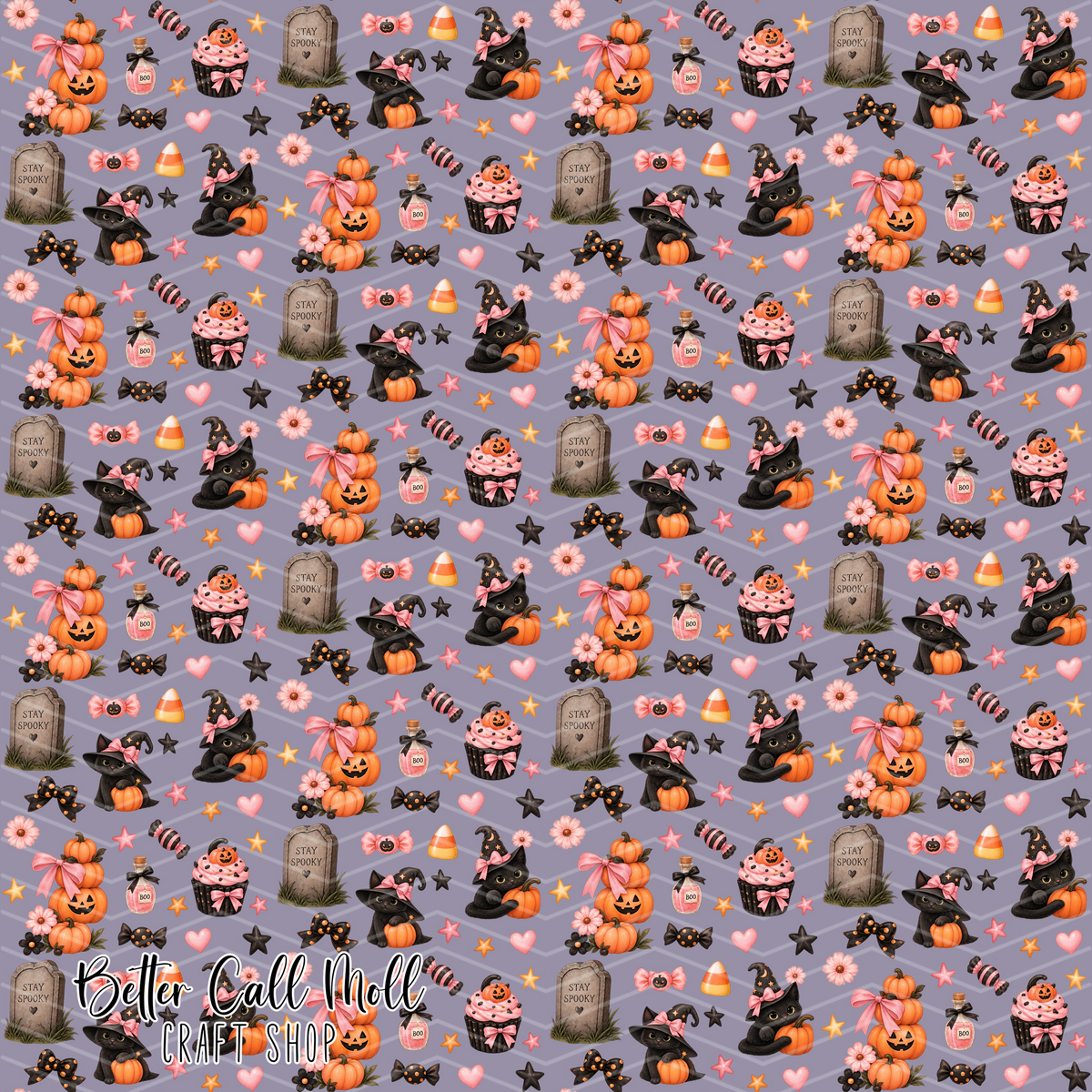 Stay Spooky - Tiled Printed Vinyl