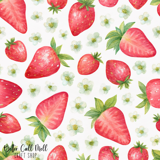 Strawberries 4 Digital Seamless Pattern