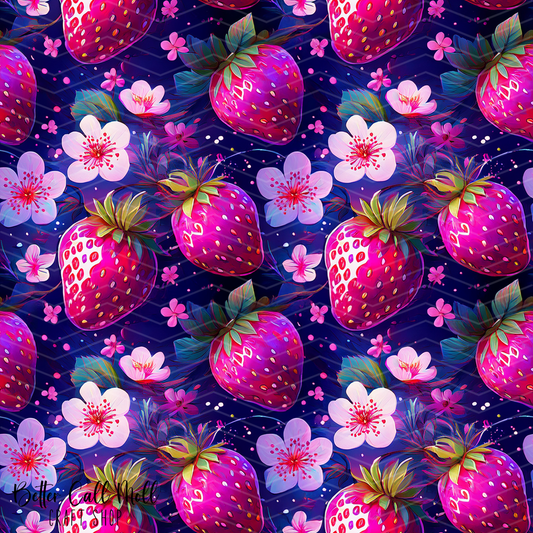 Strawberries 5 Digital Seamless Pattern