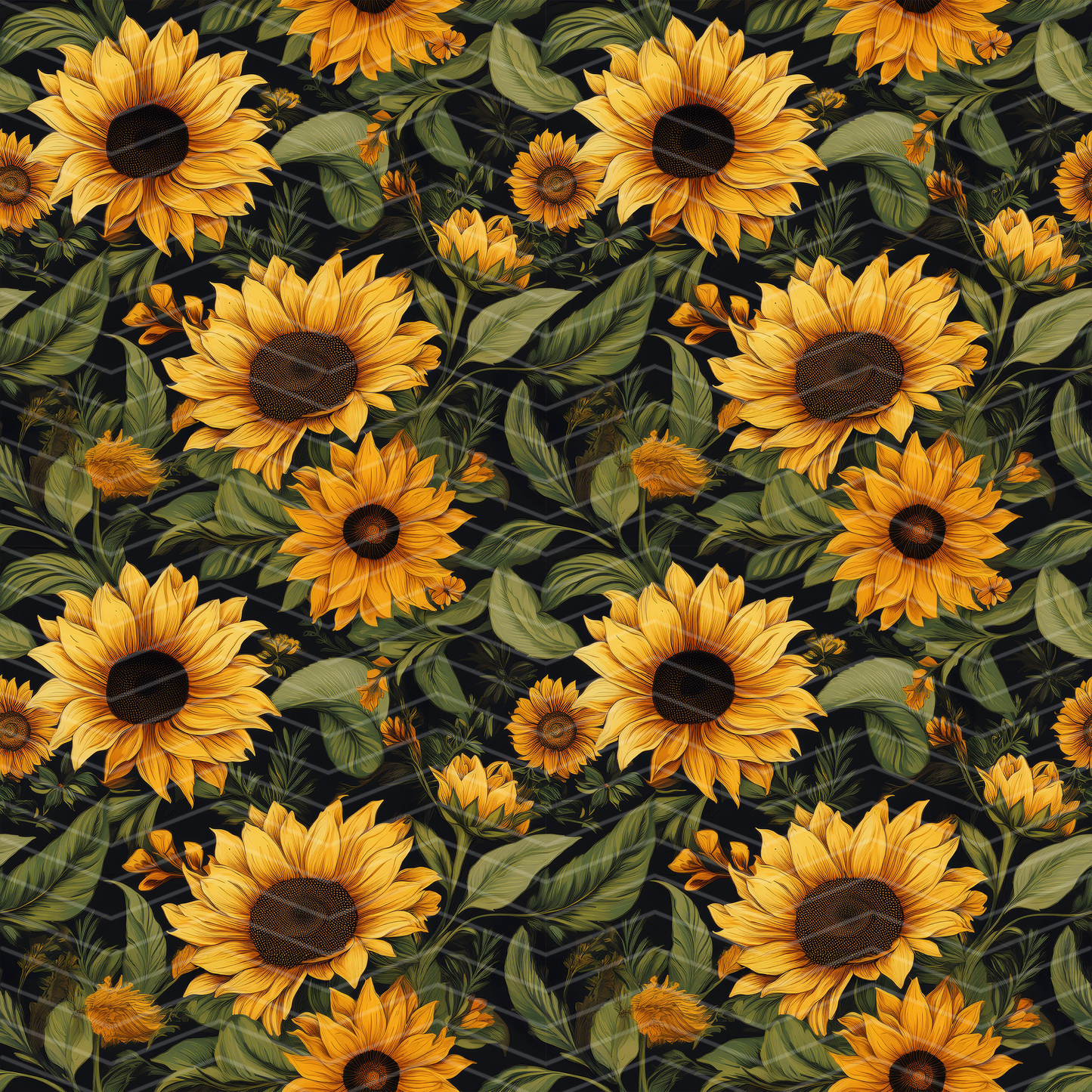 Sunflowers 1 Digital Seamless Pattern