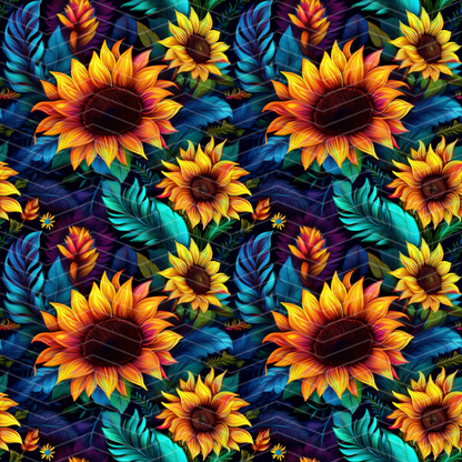 Sunflowers 2 Digital Seamless Pattern