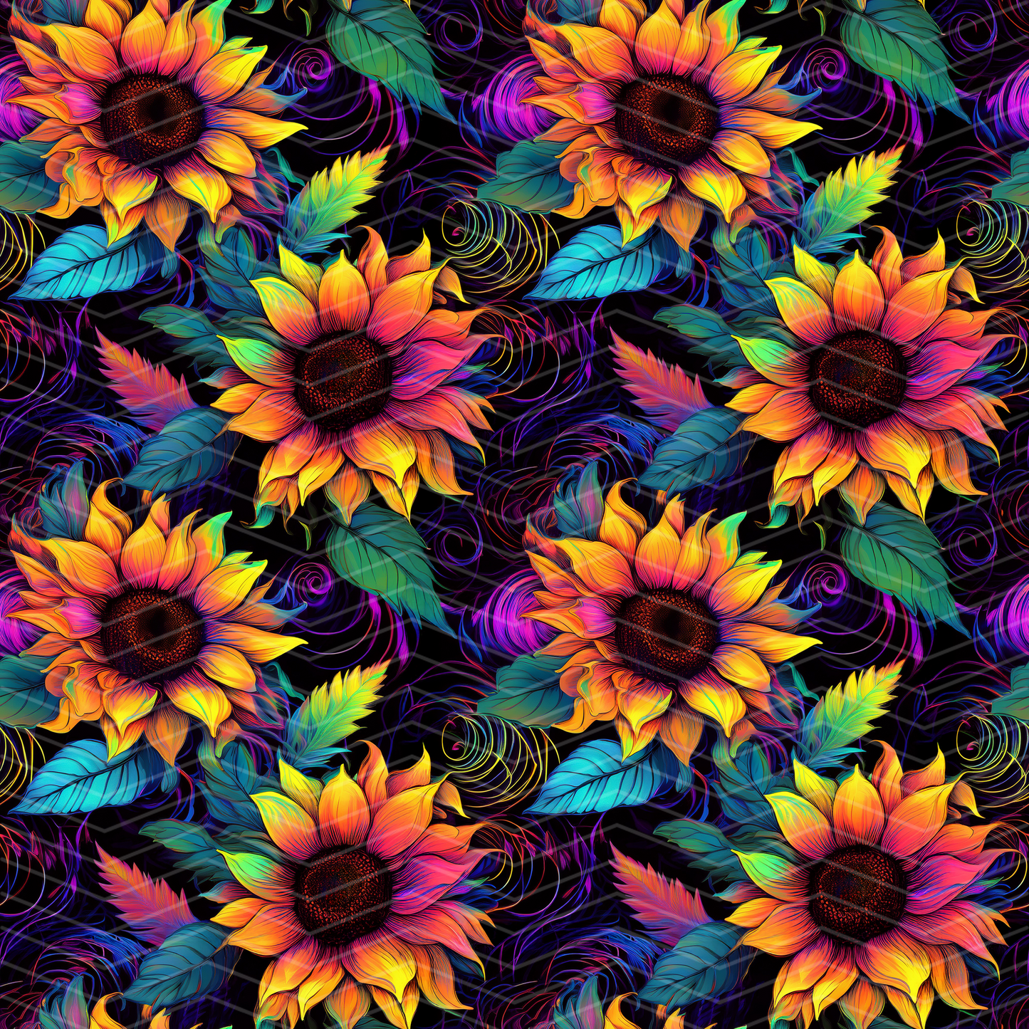 Sunflowers 3 Digital Seamless Pattern