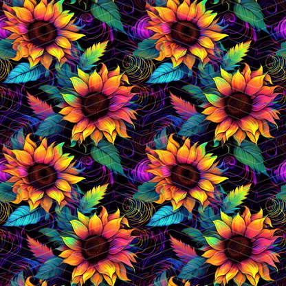 Sunflowers 3 Digital Seamless Pattern