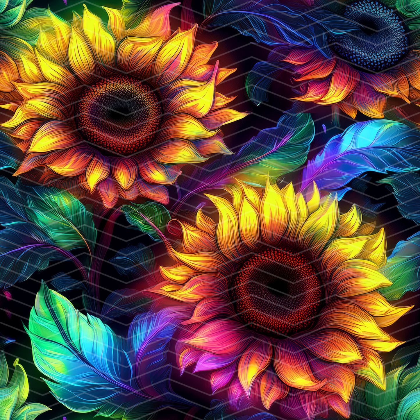 Sunflowers 4 Digital Seamless Pattern