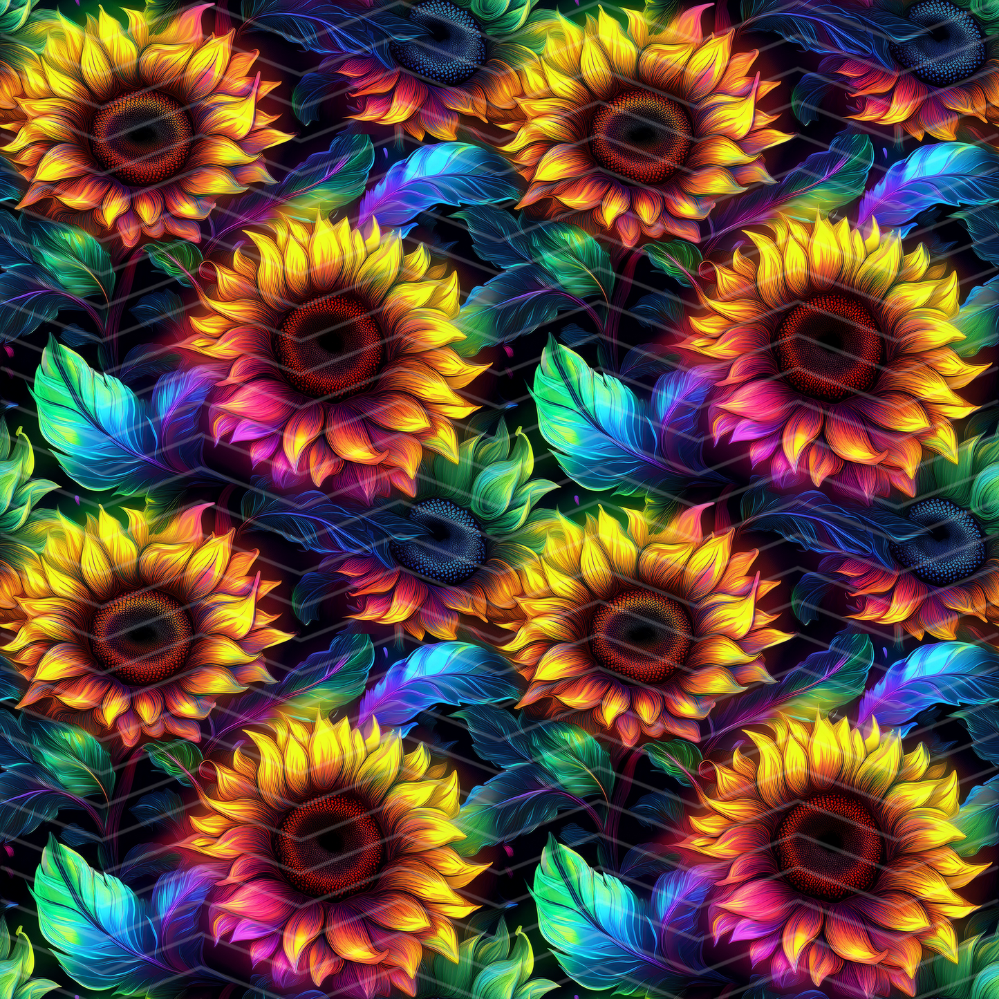 Sunflowers 4 Digital Seamless Pattern