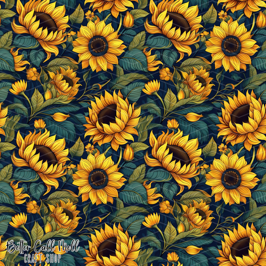 Sunflowers 5 Digital Seamless Pattern