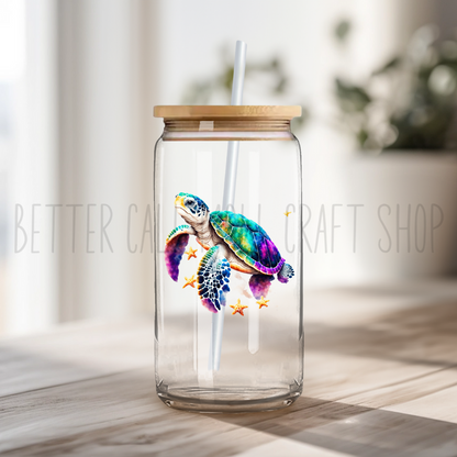 Sea Turtle UV DTF Decal