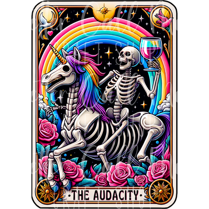 The Audacity Tarot UV DTF Decal