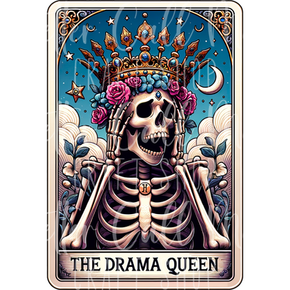 The Drama Queen Tarot UV DTF Decal