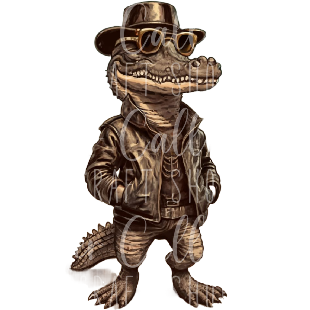 Franklington the Alligator UV DTF Decal