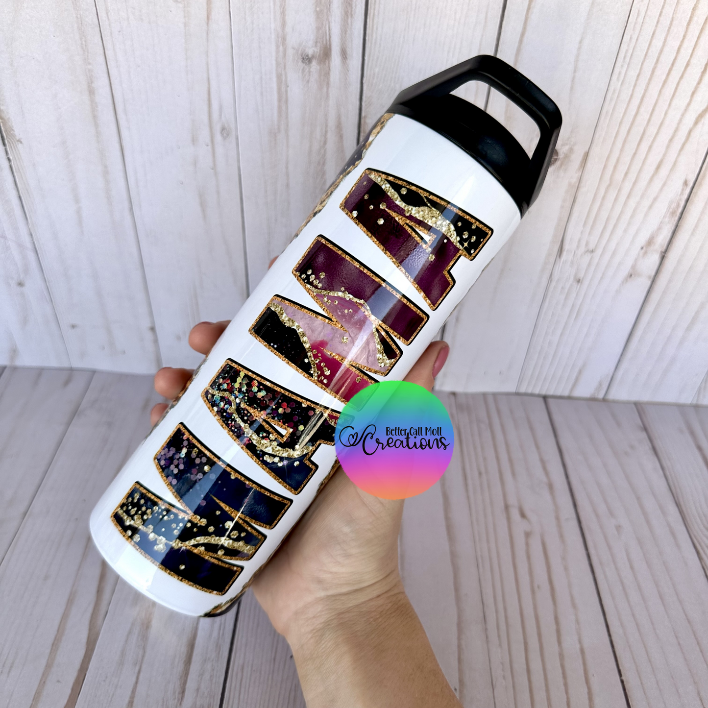 20oz Glossy Duo Lid Sport Sublimation Tumbler