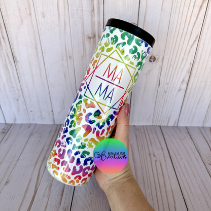 30oz Glossy Duo Lid Sport Sublimation Tumbler