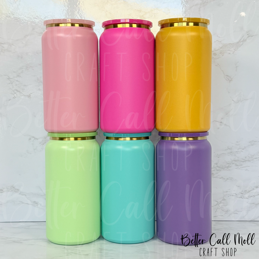 16oz Gold Plated Powder Coated STAINLESS STEEL Tumbler