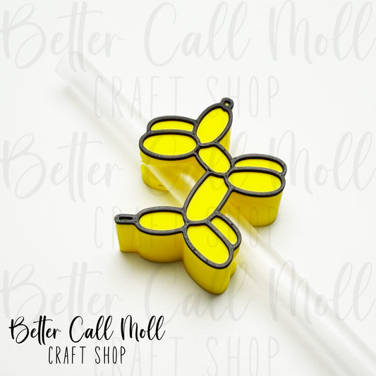 Balloon Animal 3D Straw Topper